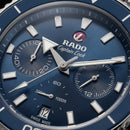 Ocean Blue Diver Chronograph Automatic Steel Watch