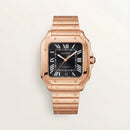 Rose Gold Square Automatic Roman Dial Steel Watch