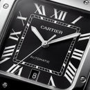 Classic Silver Square Roman Dial Steel Watch