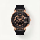 Elite Rose Gold Black Racing Chronograph Men’s Watch