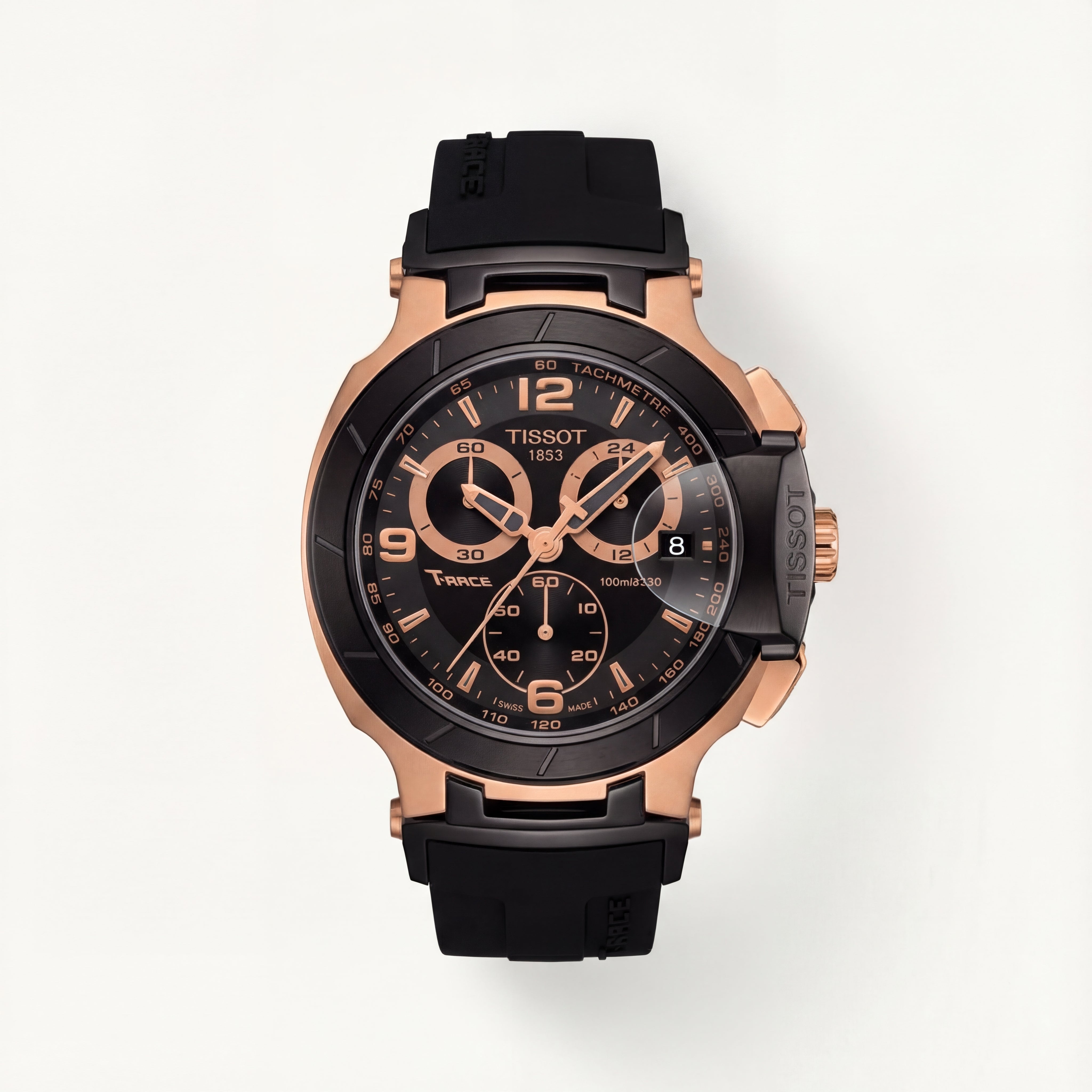Elite Rose Gold Black Racing Chronograph Men’s Watch