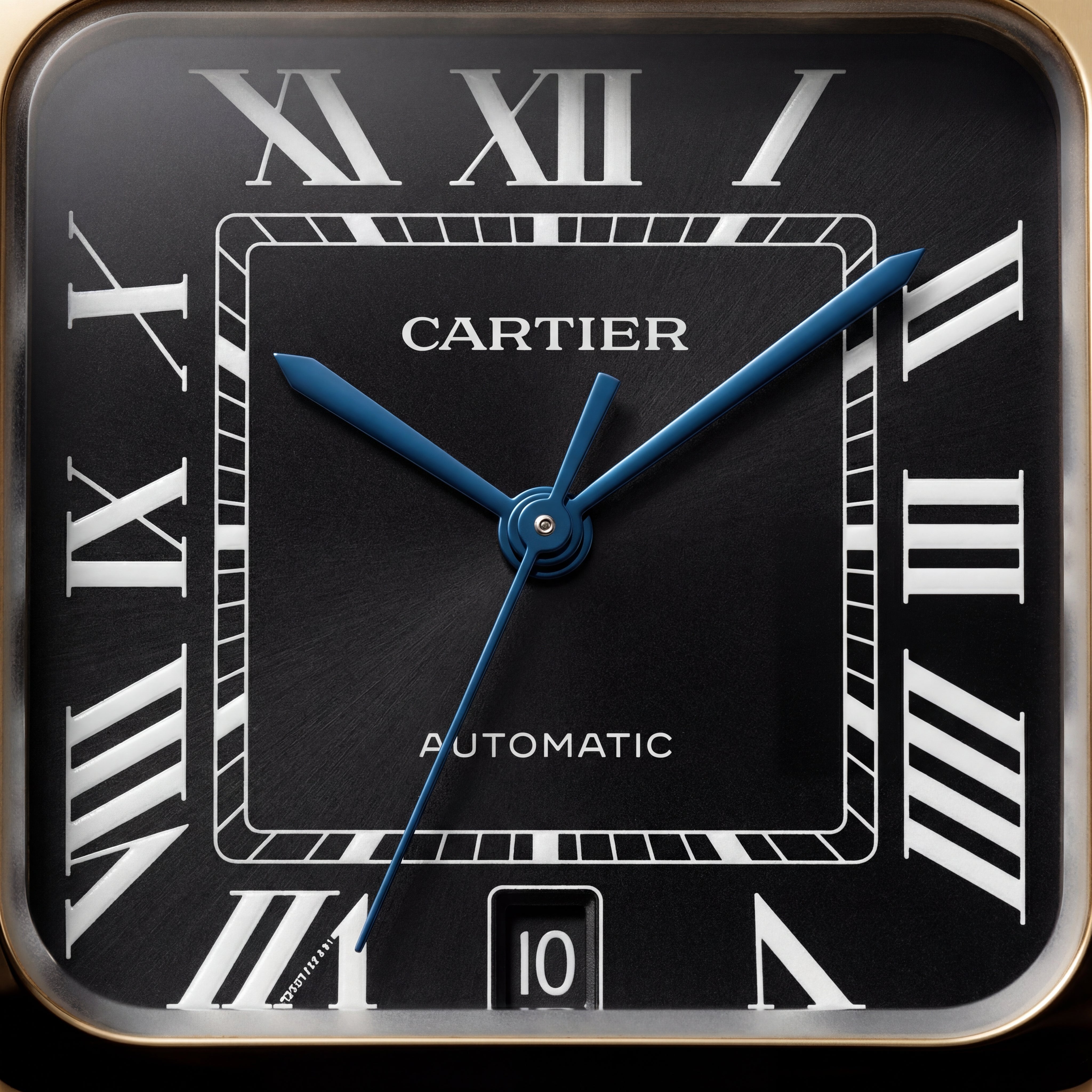 Royal Gold Square Automatic Roman Dial Steel Watch