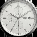 Classic Silver White Dial Stainless Steel Chronograph Watch