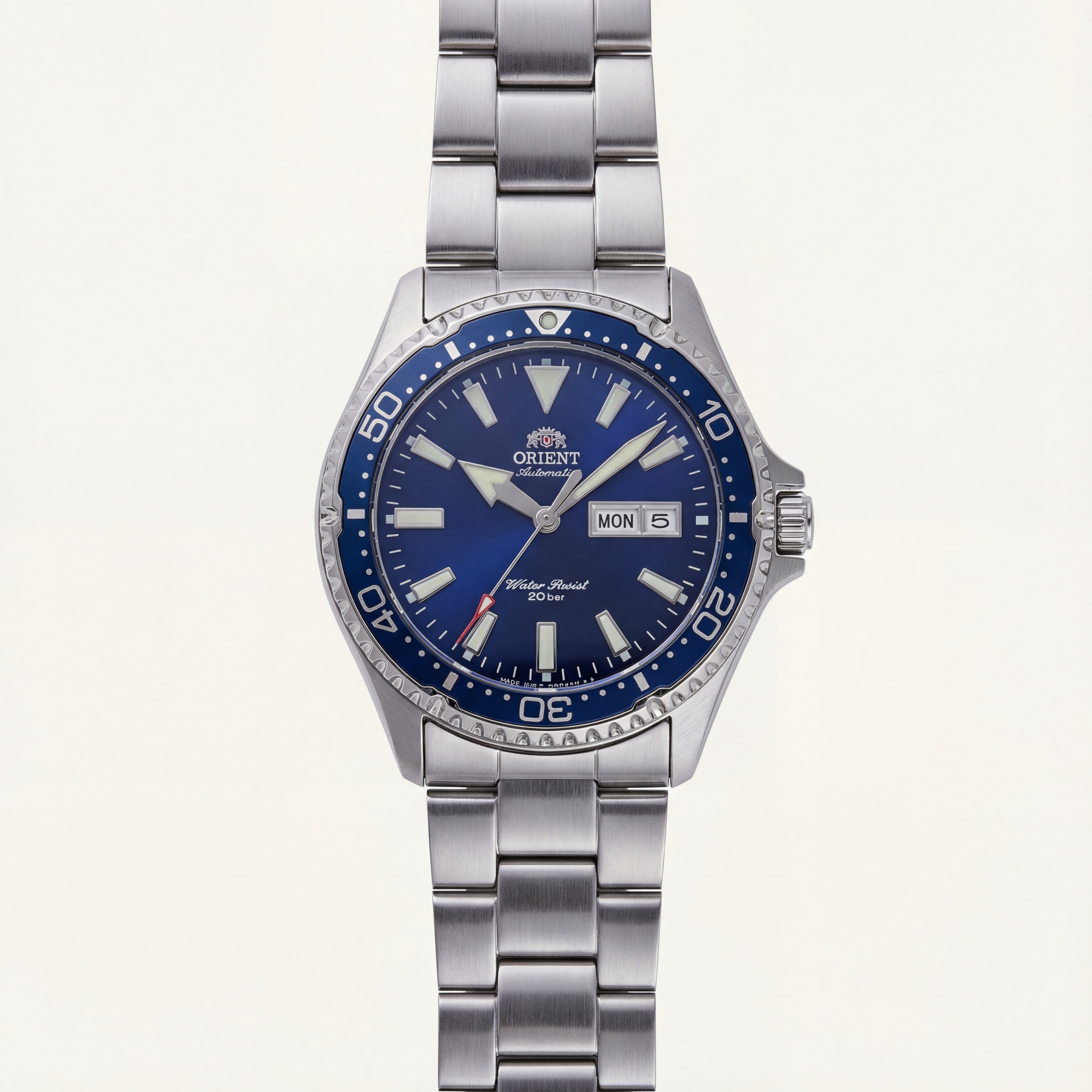 Deep Blue Diver Automatic Stainless Steel Watch