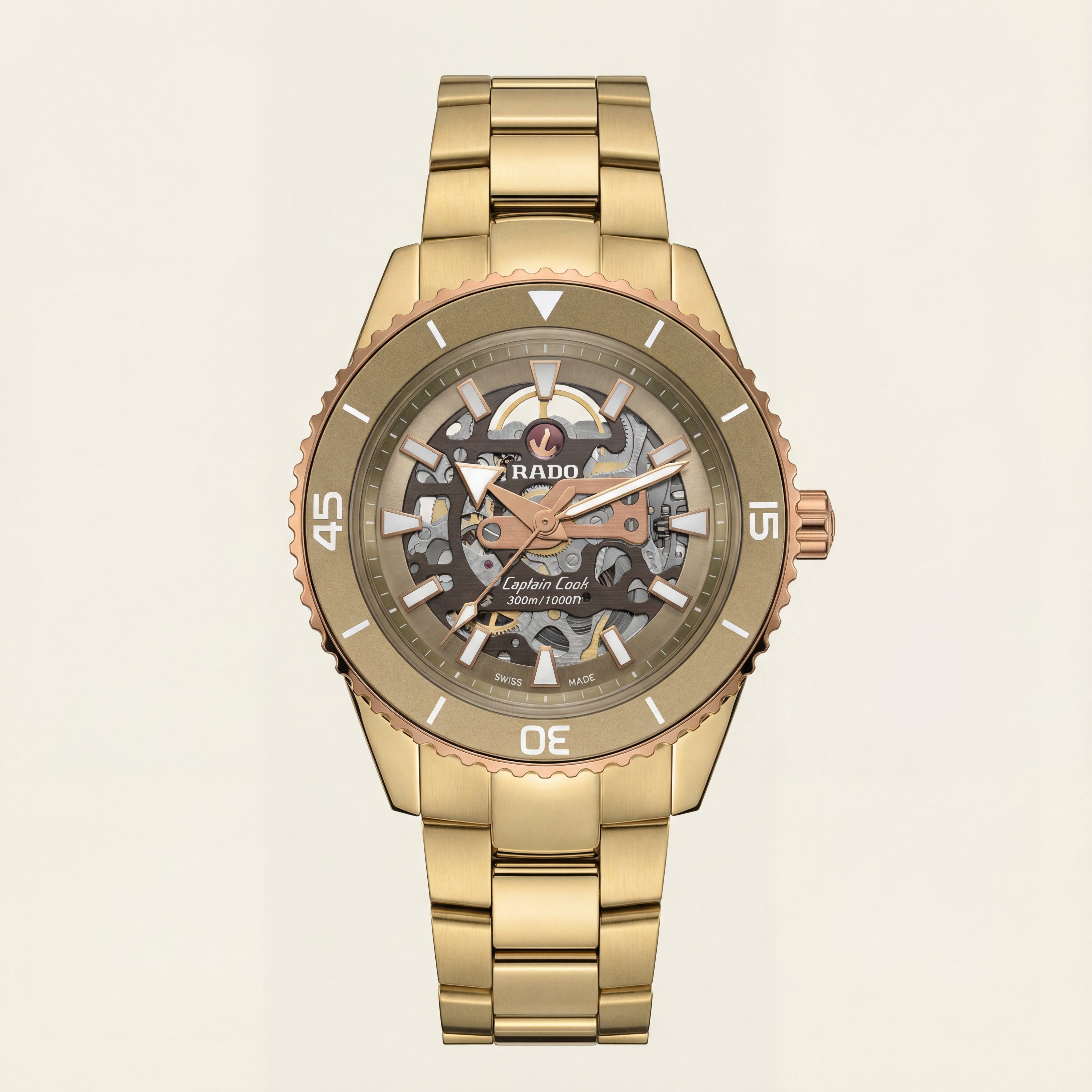 Royal Gold Skeleton Diver Automatic Stainless Steel Watch
