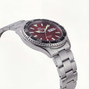 Crimson Red Diver Automatic Stainless Steel Watch