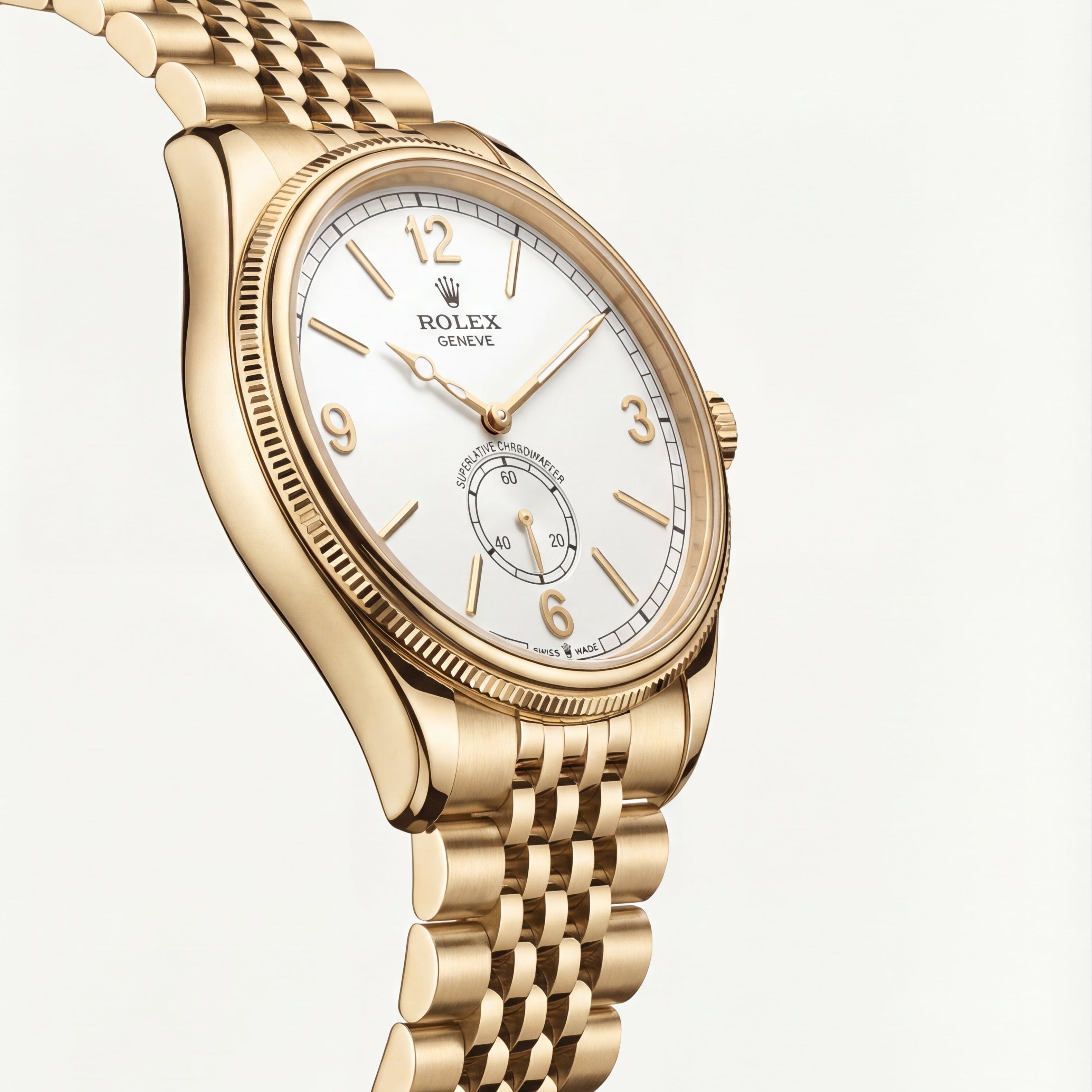 R0LEX Heritage Gold Small Seconds Automatic Watch