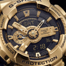 Gold & Navy Heavy-Duty Hybrid Chronograph Sports Watch