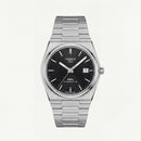 Centrix Black Waffle Dial Silver Watch