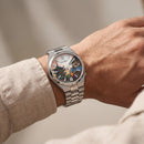 Kyoto Heritage Art Dial Automatic Silver Watch