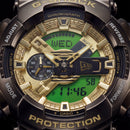 Gold Accent Hybrid Chronograph Tactical Sports Watch