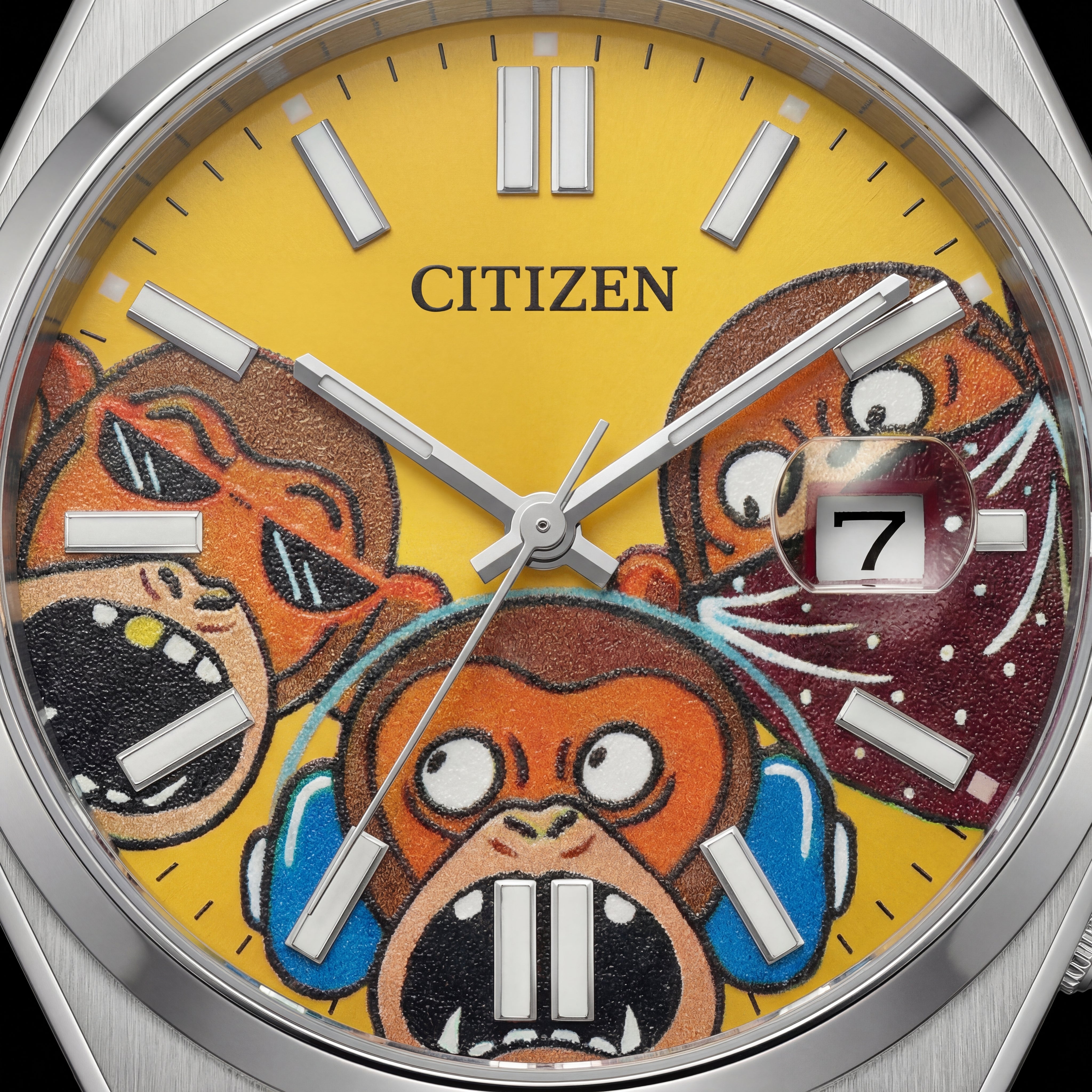 Wise Faces Concept Art Dial Automatic Silver Watch