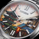 Kyoto Heritage Art Dial Automatic Silver Watch