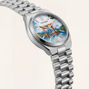 Scenic Mountain Gate Art Dial Men’s Stainless Steel Watch
