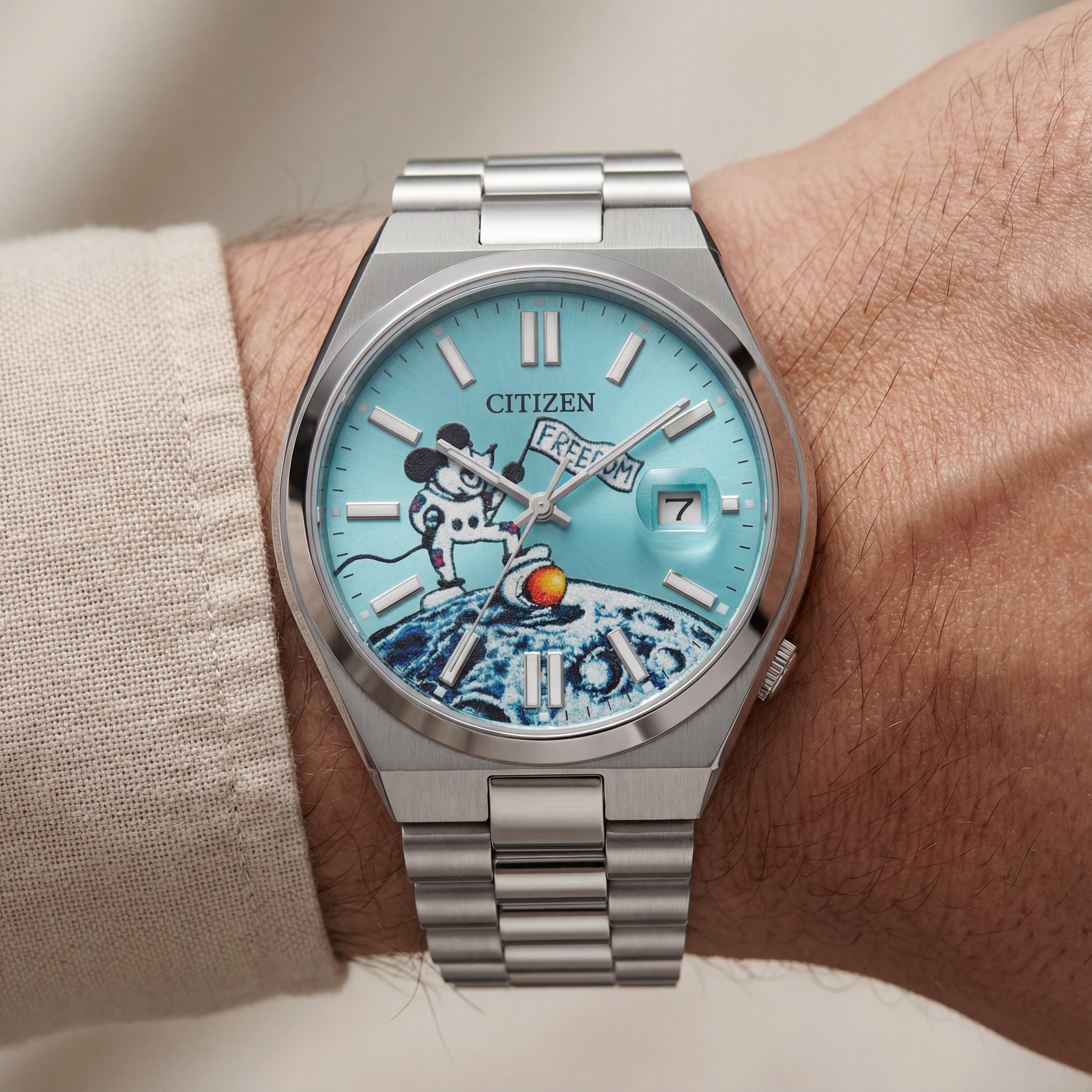 Ocean Climb Art Dial Stainless Steel Men’s Watch