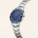 Silver Blue Dial Minimalist Men’s Watch