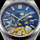 Blue Artistic Fortune Dial Men’s Stainless Steel Watch