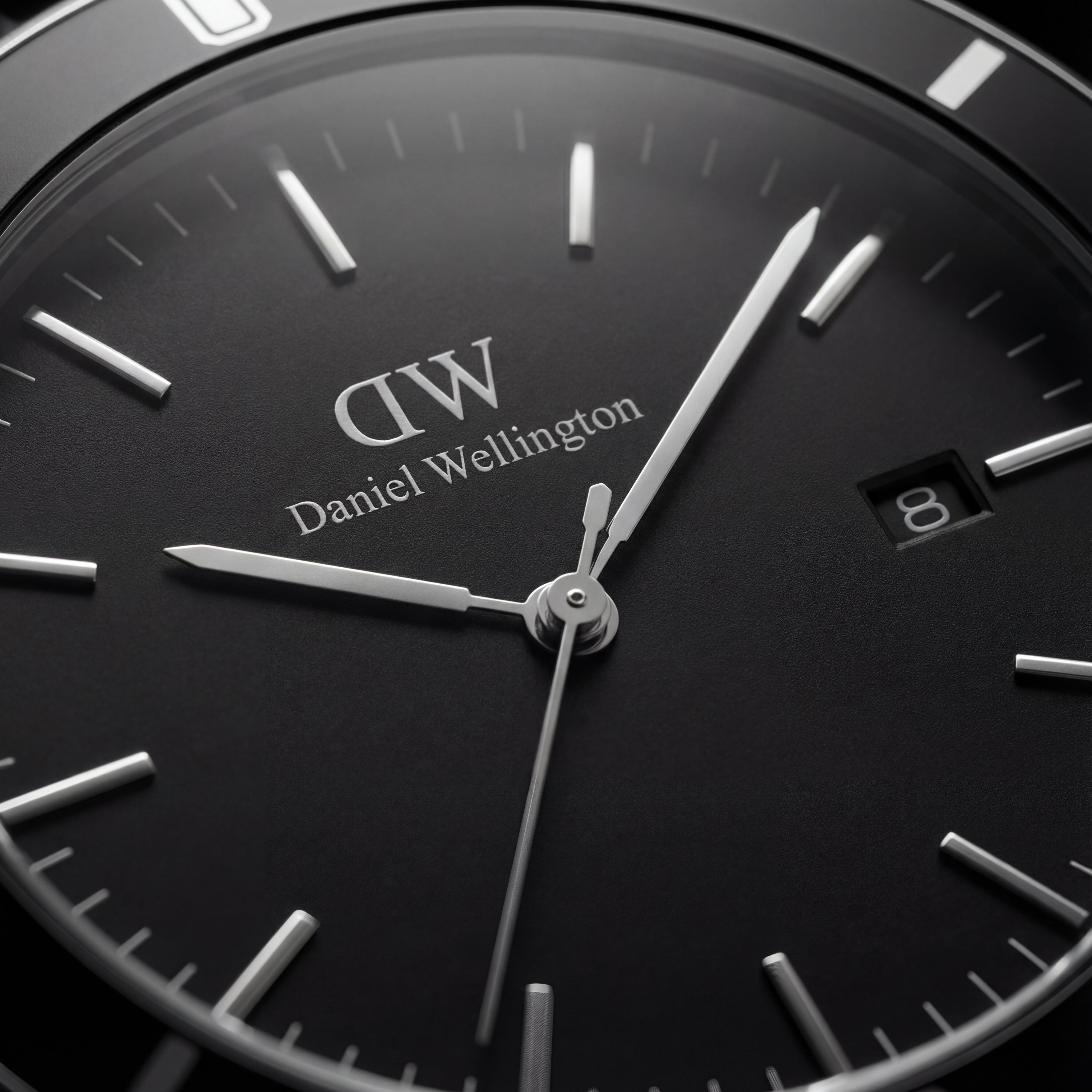 Silver Black Dial Minimalist Men’s Watch