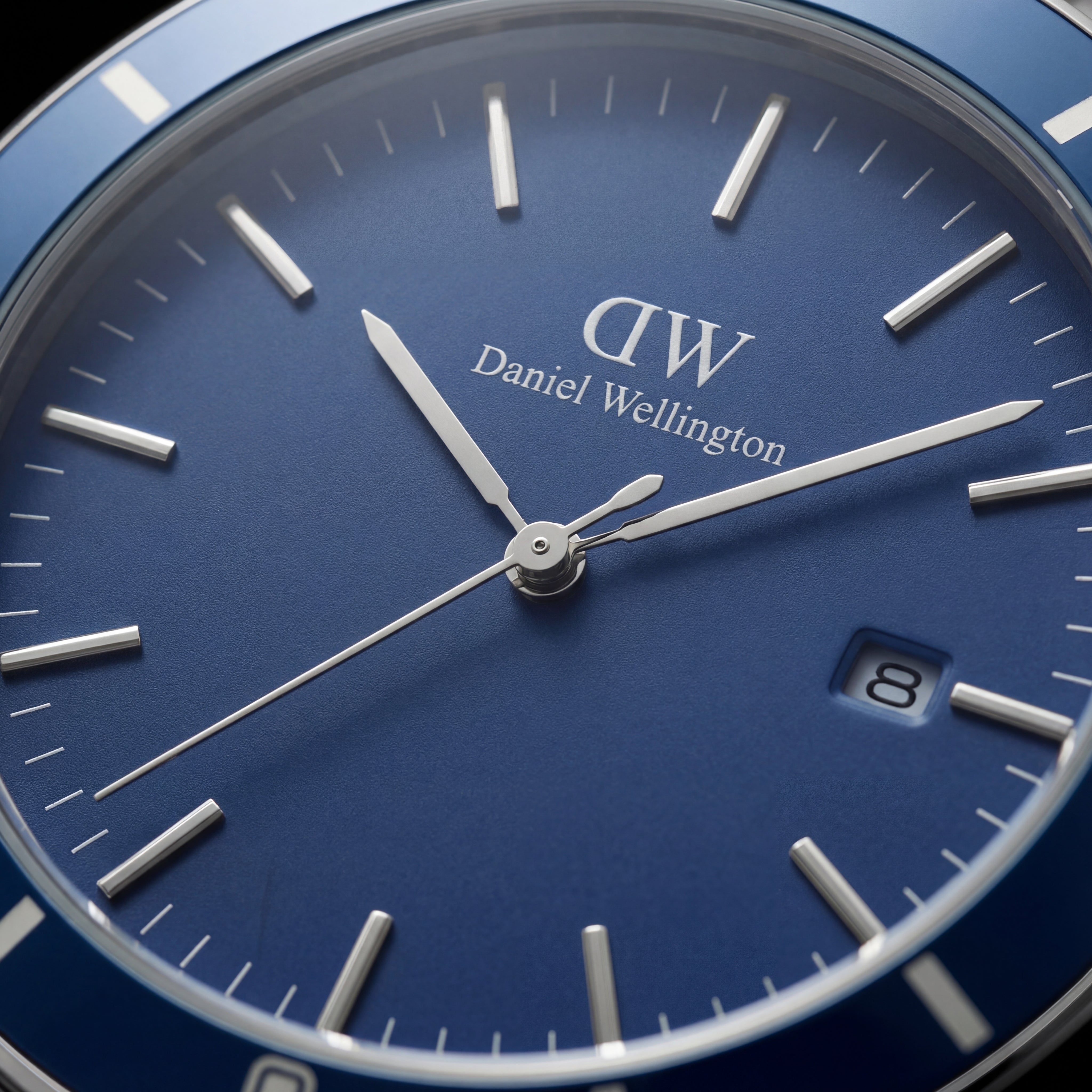 Silver Blue Dial Minimalist Men’s Watch