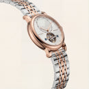 Rose Silver World Time Open-Heart Automatic Men’s Watch