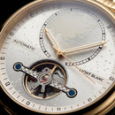 Royal Gold World Dial Open-Heart Automatic Men’s Watch