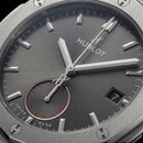 Silver Grey Minimalist Steel Men’s Watch with Sub-Dial