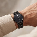 Matte Black Slim Minimalist Men’s Watch