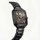 Black Gold Square Skeleton Automatic Men’s Watch