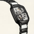 Obsidian Black Square Skeleton Automatic Men’s Watch