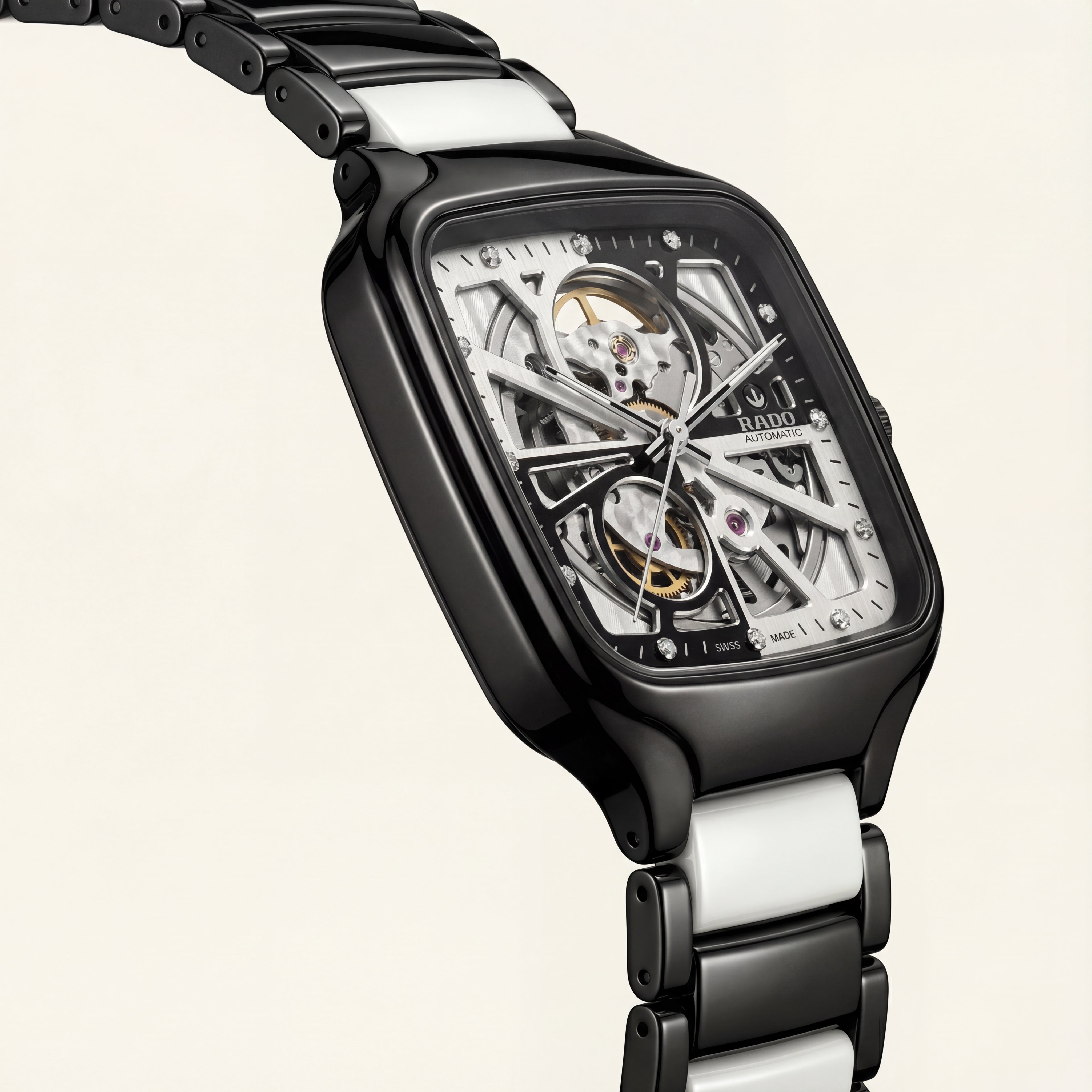 Obsidian Black Square Skeleton Automatic Men’s Watch