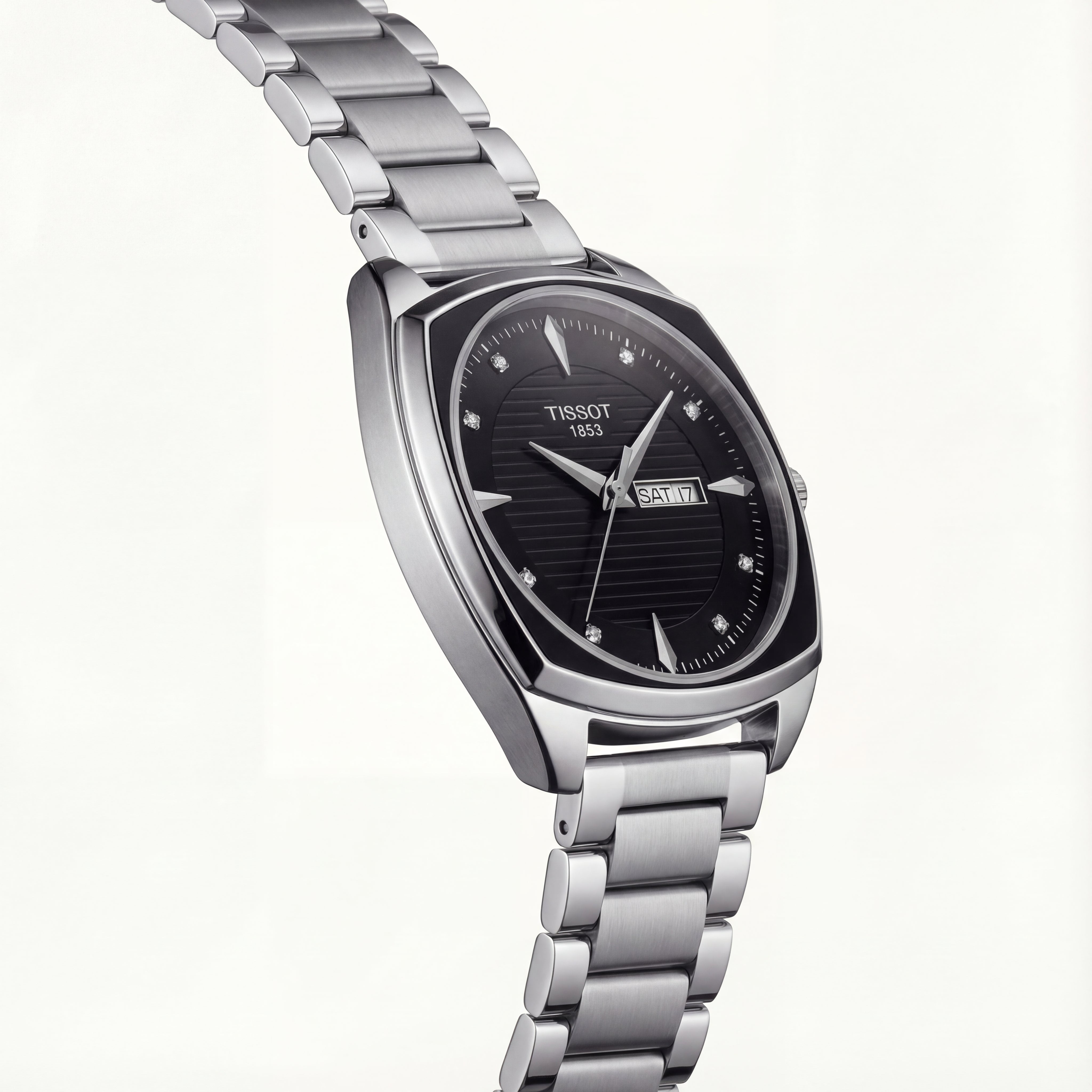 Midnight Black Diamond Index Day-Date Men’s Watch