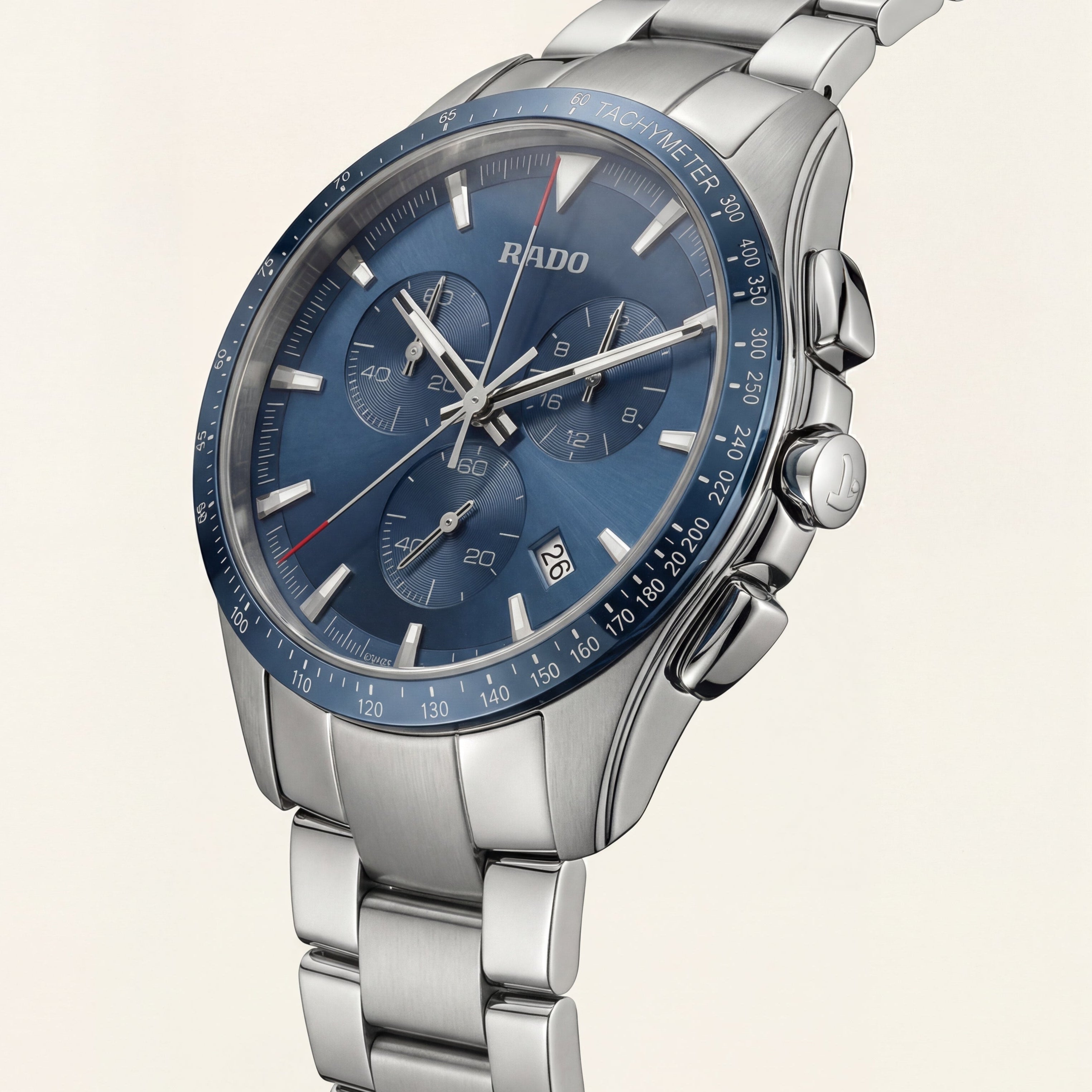Men’s Premium Chronograph Stainless Steel Watch – Blue Dial Edition