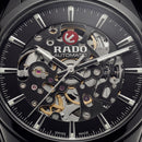 Men’s Premium Skeleton Automatic Watch with Crystal Bezel – Black Steel Edition