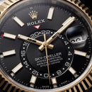 Premium Dual-Tone Luxury Automatic Watch with Black Dial