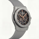 Luxury Skeleton Chronograph Watch – Grey Strap Edition