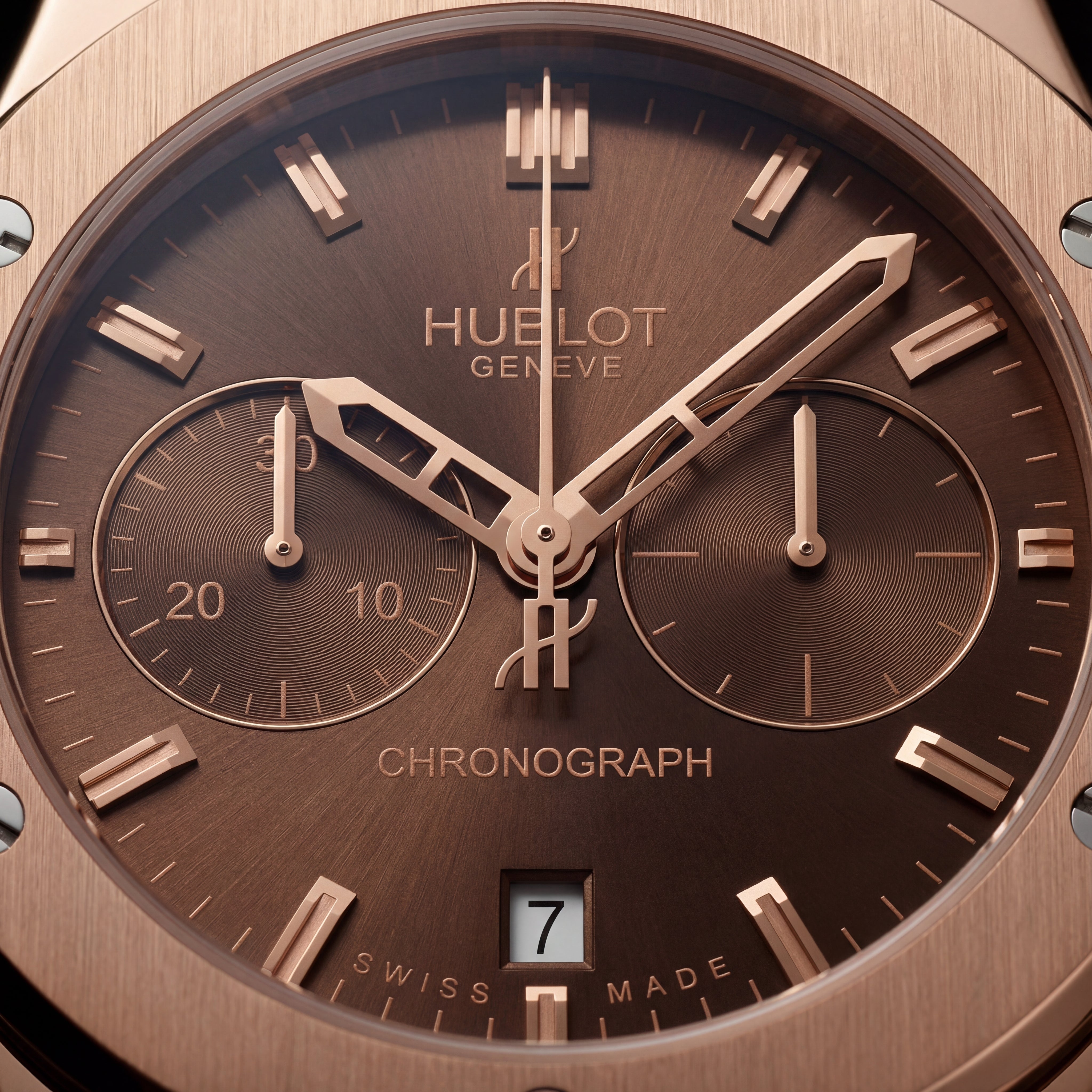 Rose Gold Chronograph Watch – Brown Strap Luxury Edition