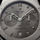 Grey Chronograph Watch – Blue Leather Strap Edition