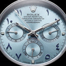 Ice Blue Diamond Bezel Chronograph Steel Watch – Luxury Racing Edition