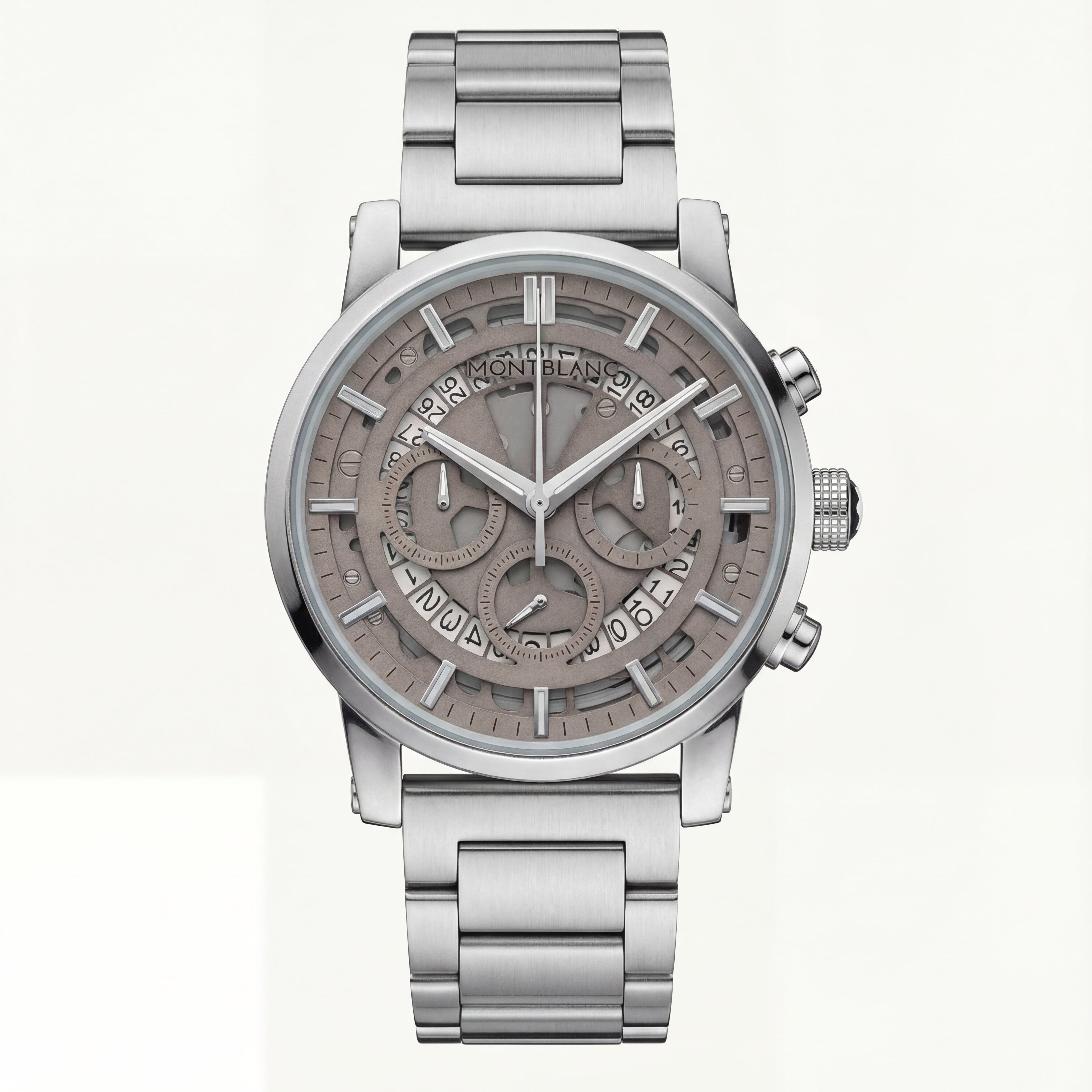 Urban Skeleton Chronograph Automatic Steel Watch – Multi-Dial Edition