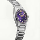 Royal Purple Dial Automatic Steel Watch – 3-Day Power Reserve