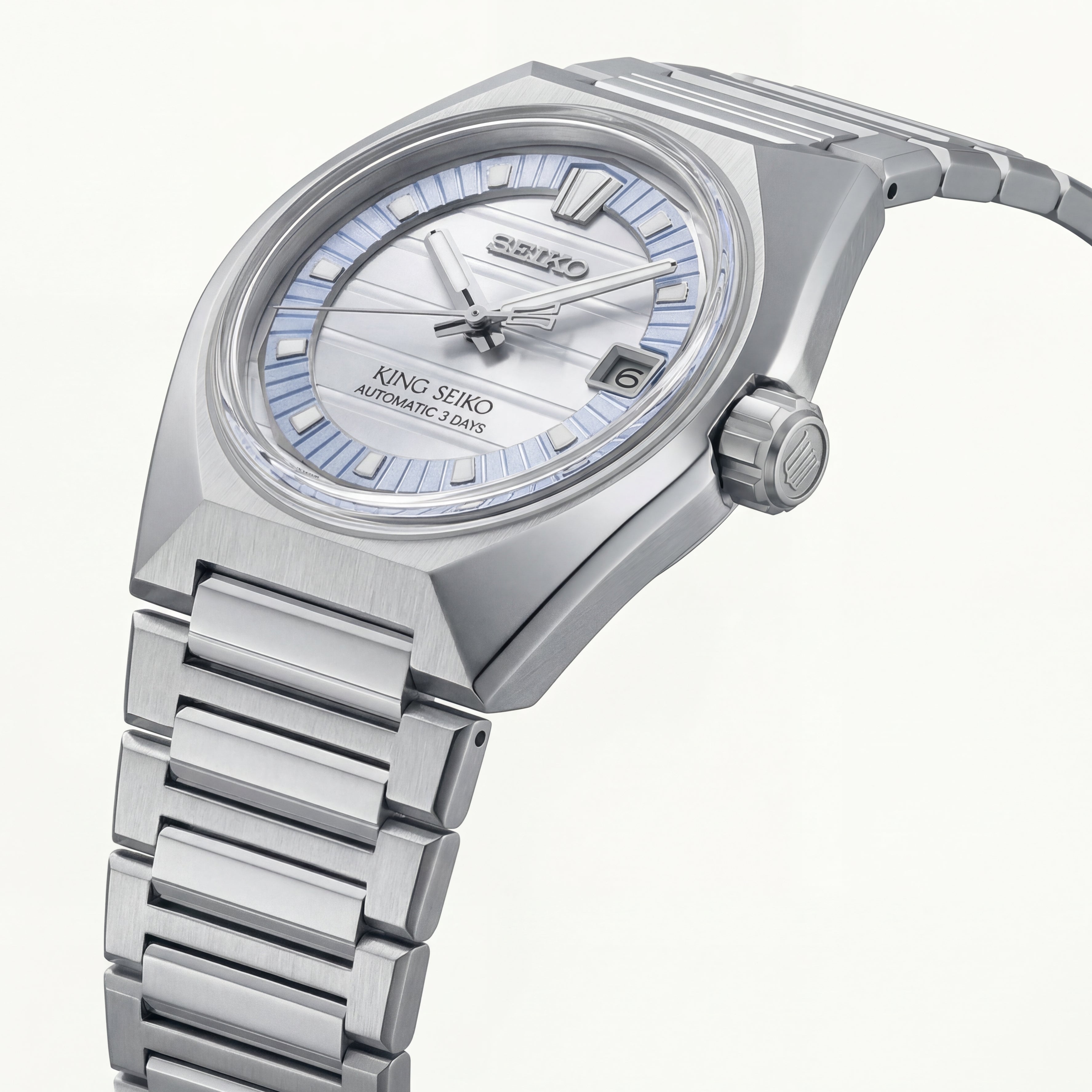 Heritage Ice Silver Automatic Steel Watch – 3-Day Power Reserve