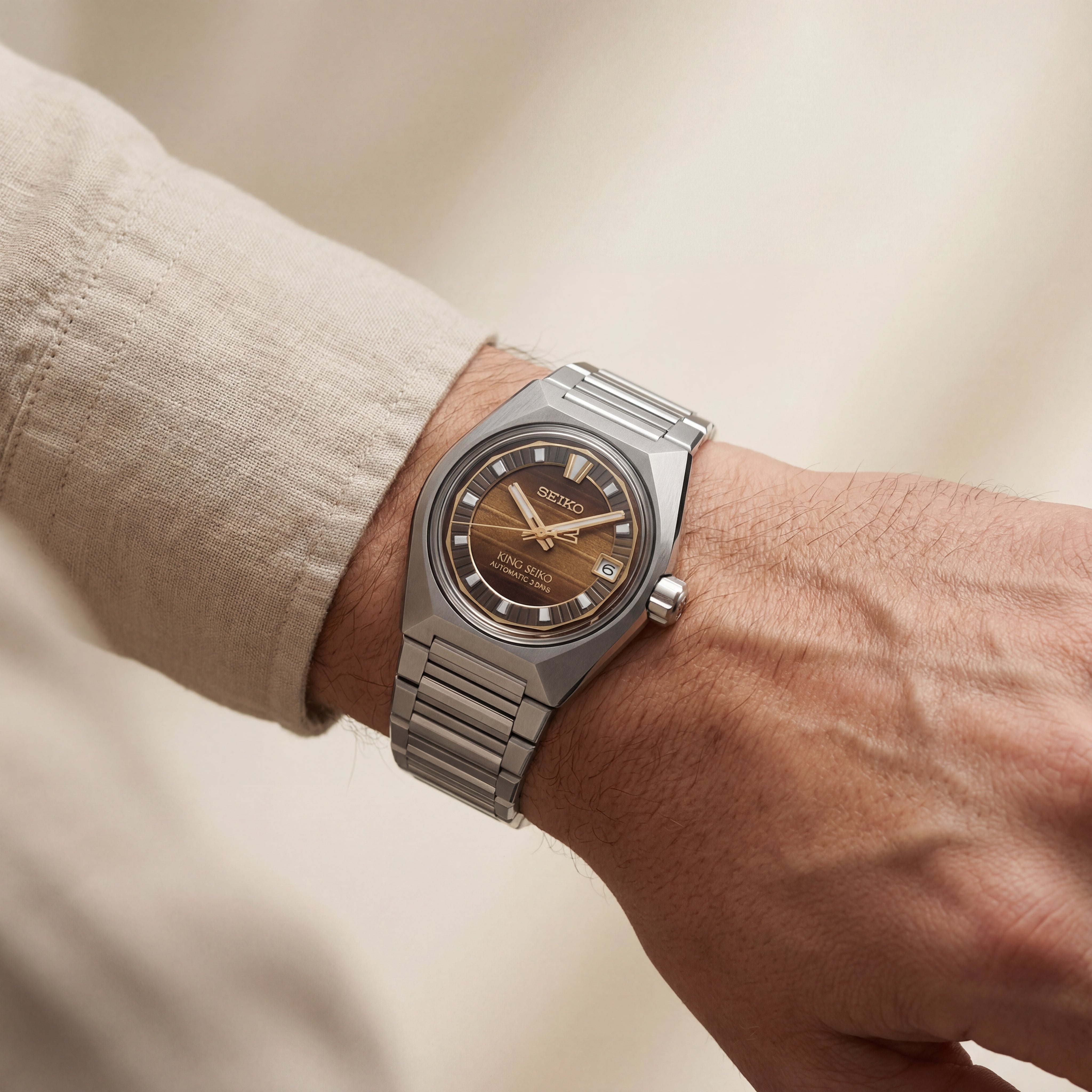 Heritage Brown Dial Automatic Steel Watch – 3-Day Power Reserve