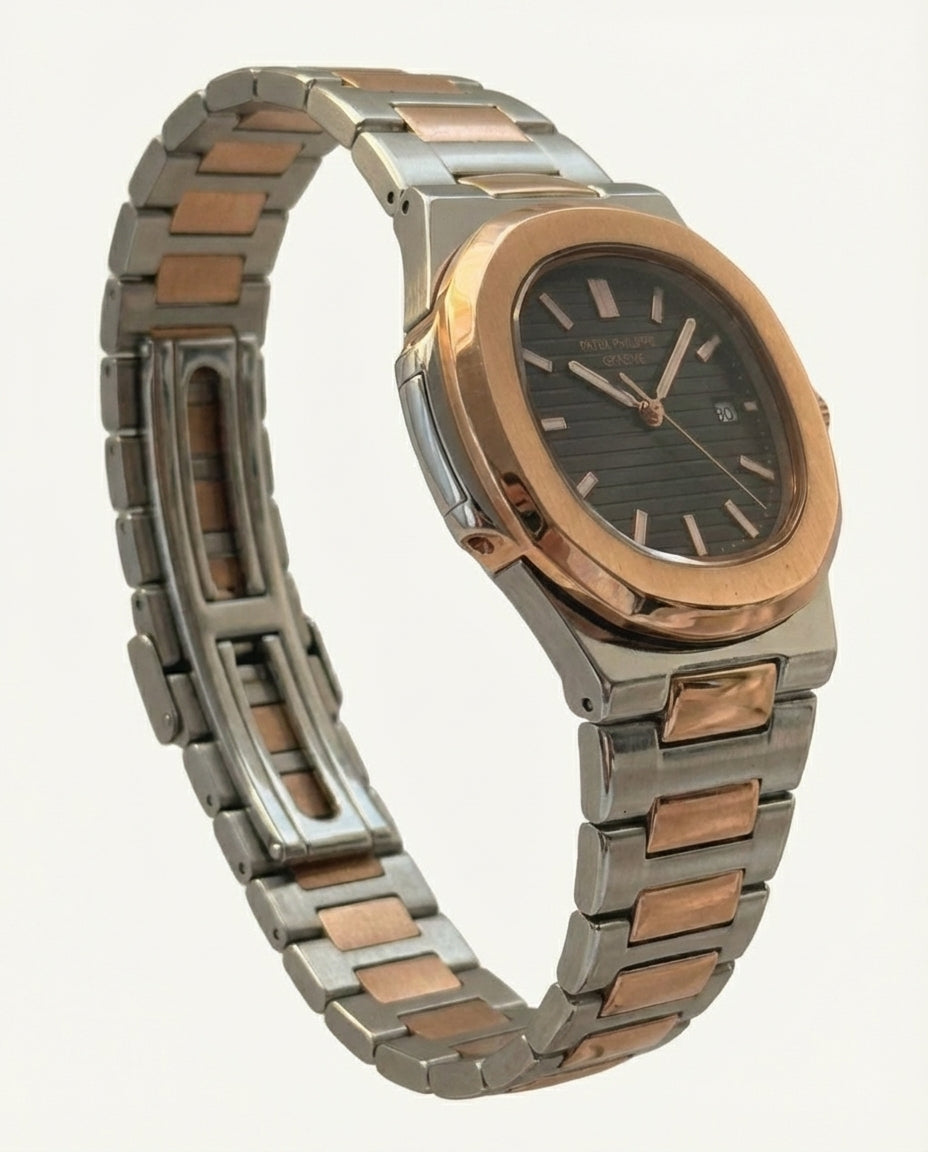 Nautiq Rose Steel Quartz Luxury Watch