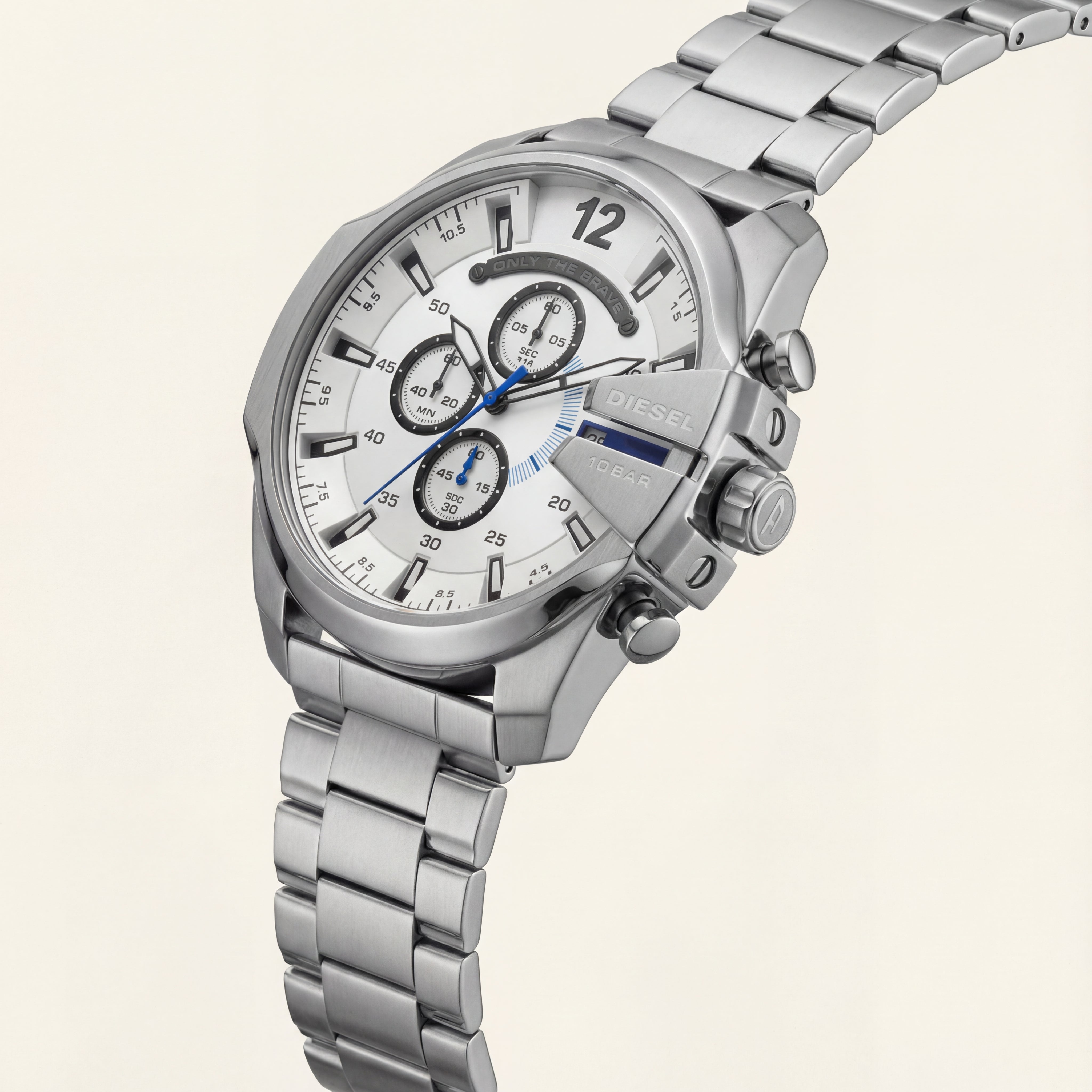 Silver Frost Steel Chronograph Men’s Watch