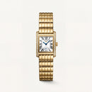 Full Gold Diamond-Set Rectangular Roman Dial Bracelet Watch – Women