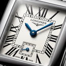 Classic Rectangular Silver Dial Roman Numeral Steel Bracelet Watch – Women
