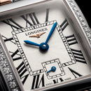 Diamond-Set Two-Tone Rectangular Roman Dial Steel Bracelet Watch – Women