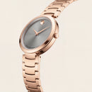 Rose Gold Minimalist Dot Dial Luxury Bracelet Watch – Women