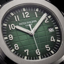 Luxury Stainless Steel Sport Watch Green Embossed Dial Black Rubber Strap Premium Watch – Men
