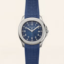 Luxury Blue Sport Watch Stainless Steel Case Blue Textured Dial Premium Rubber Strap Watch – Men